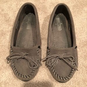 Minnetonka Gray Moccasins